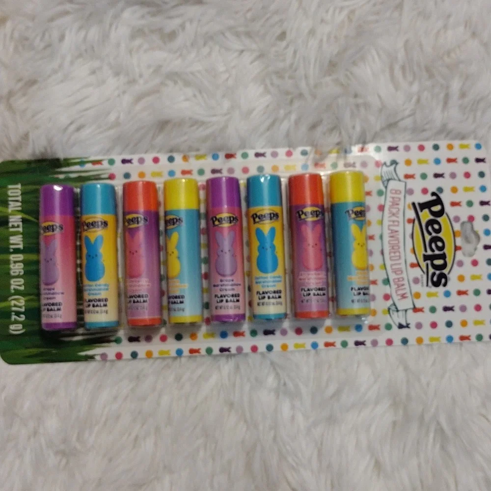 Peeps ✨ 🐣 Limited edition 8 Pack Flavored Lip Balms 🆕